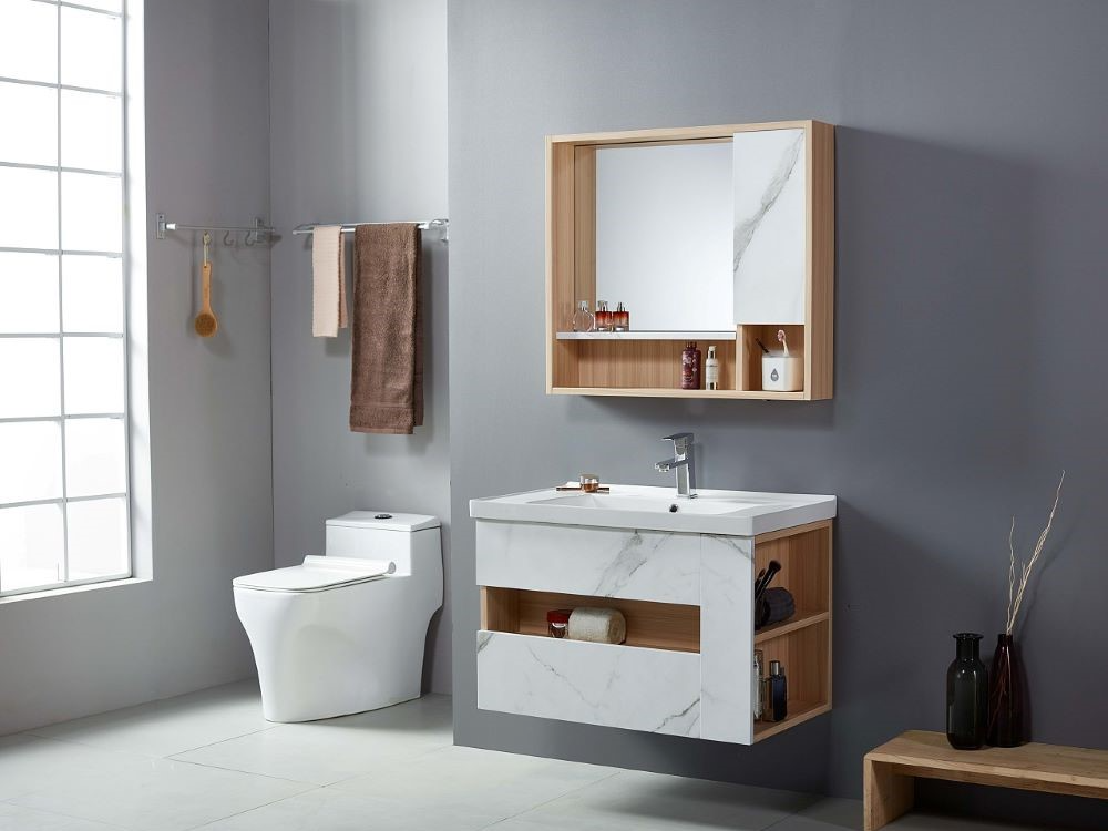 wood bathroom vanity